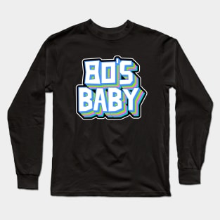 Retro 80s Baby Long Sleeve T-Shirt